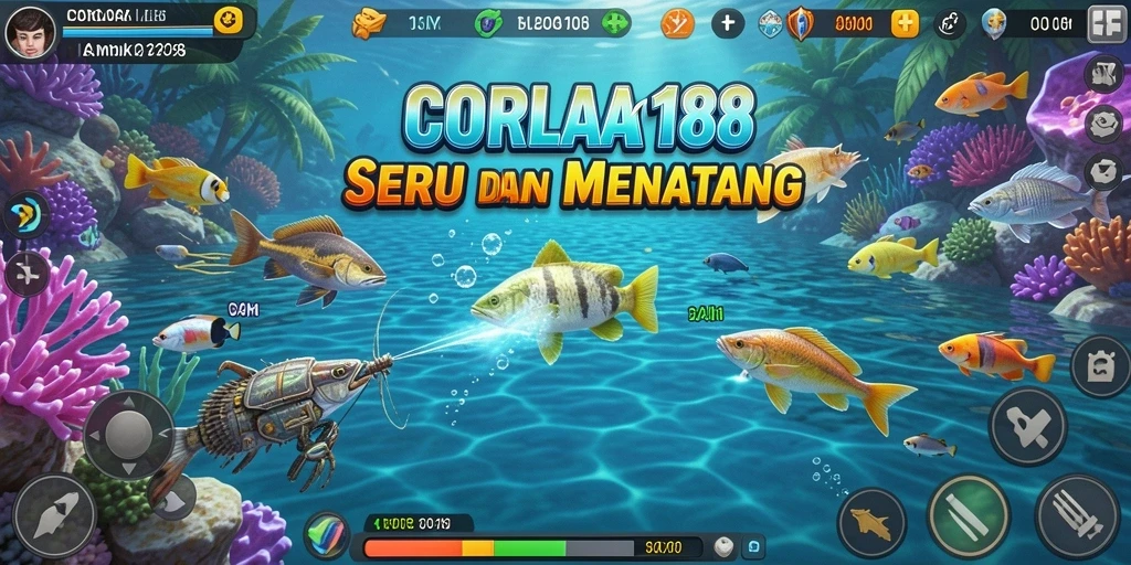 Tampilan gameplay seru dalam permainan Tembak Ikan.