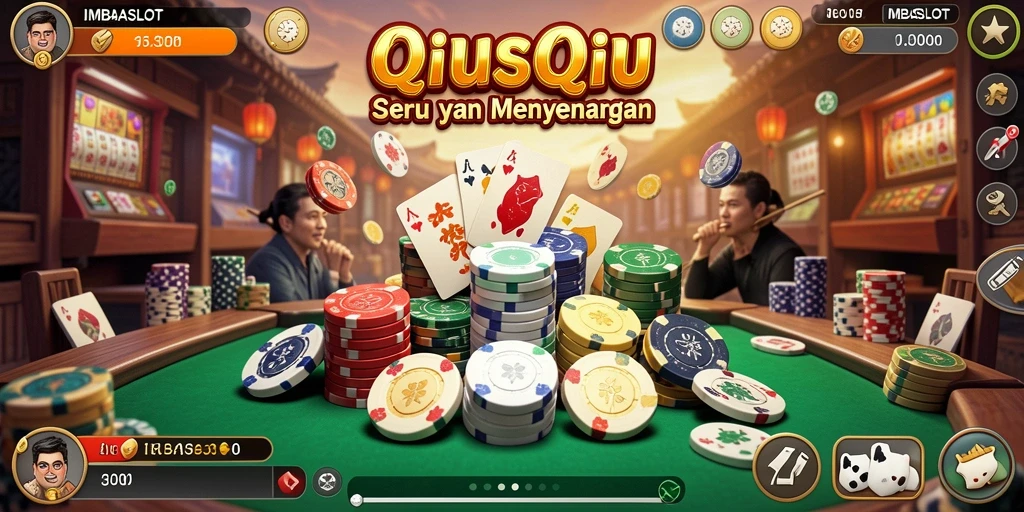 Screenshot IMBASLOT menampilkan gameplay QiuQiu yang seru.
