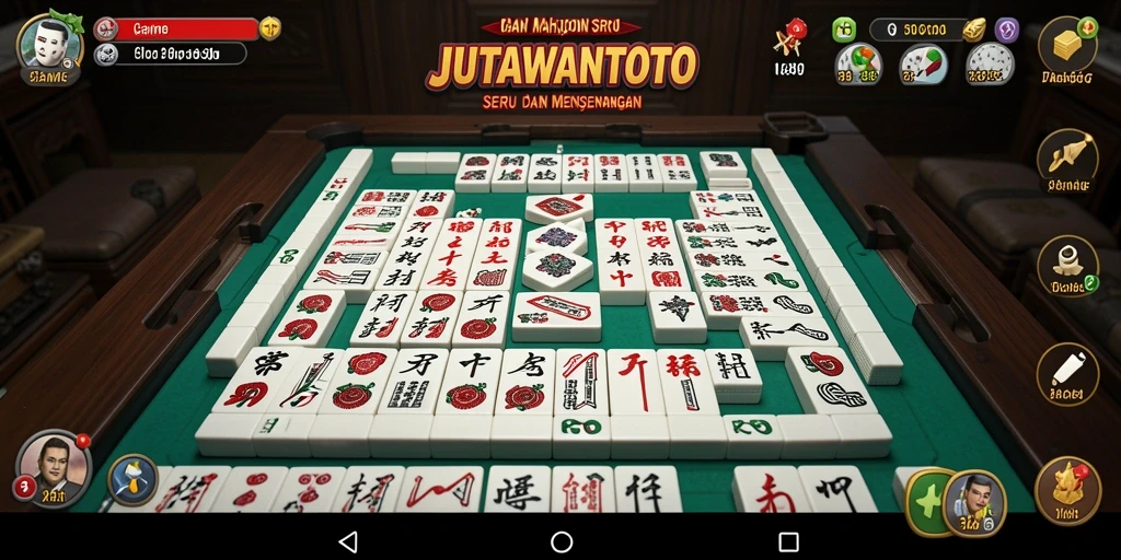 Tampilan permainan Mahjong yang seru dan menarik di JUTAWANTOTO.