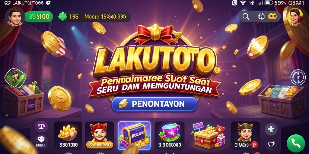 Screenshot gameplay menampilkan keseruan bermain Slot di LAKUTOTO.