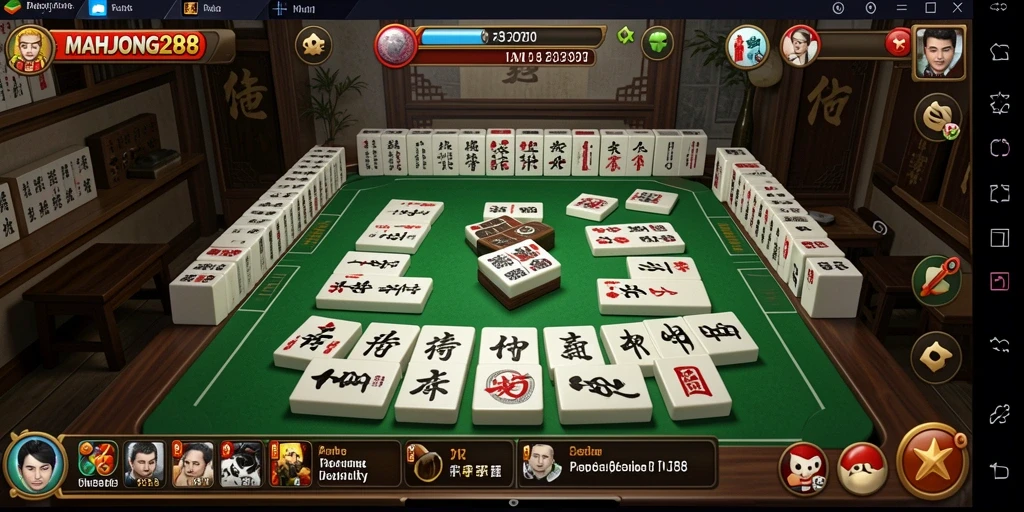 Tampilan antarmuka pengguna MAHJONG288 yang modern dan fungsional.
