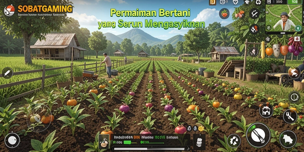 Tampilan menarik dari gameplay bertani di SOBATGAMING.