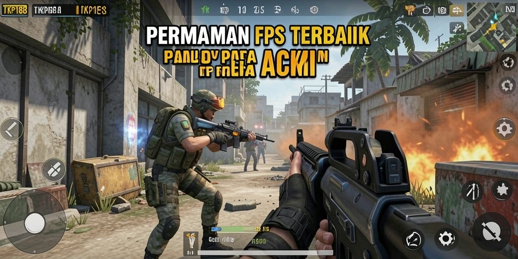 Tampilan mendebarkan dari gameplay TKP188 dengan aksi tembak-tembakan intens.