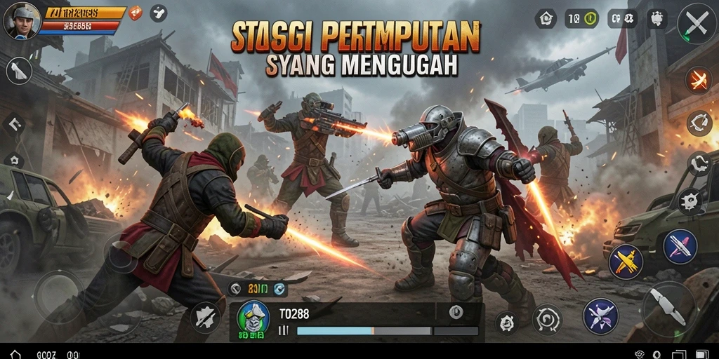 Screenshot menunjukkan intensitas strategi dalam SLG TO288.